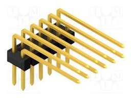 Connector: pin strips; pin header; male; PIN: 12; 2.54mm; THT; 2x6