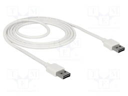 Cable; USB 2.0; USB A plug double sided,both sides; gold-plated