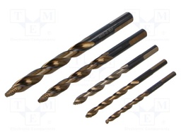 Drill bit; for wood,for metal; Tip Top; Kit: drill bits; 5pcs.