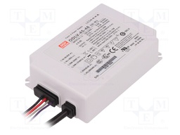 Power supply: switched-mode; LED; 45W; 48VDC; 0.94A; 90÷295VAC
