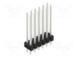 Connector: pin strips; pin header; male; PIN: 12; 2.54mm; THT; 2x6