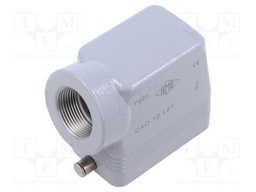 Enclosure: for HDC connectors; C-TYPE; size 57.27; high; PG21