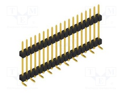 Connector: pin strips; pin header; male; PIN: 19; 2.54mm; SMT; 1x19