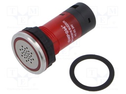 Signaller: sound; 85dB; Illumin: LED; IP67; Ø16mm; max.8mm; plastic