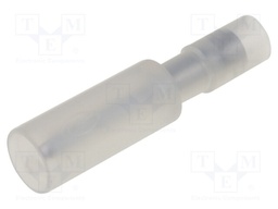 Terminal: round; male; Ø: 2mm; 0.5÷0.75mm2; crimped; for cable; 12A