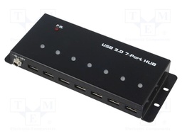 Hub USB; USB 3.0,industrial; PnP,mounted on desktop; 5Gbps