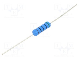 Resistor: metal film; THT; 500Ω; 2W; ±1%; Ø5.5x16mm; axial