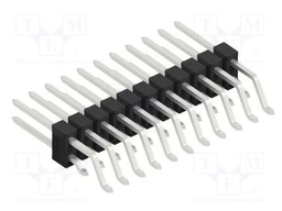 Connector: pin strips; pin header; male; PIN: 22; 2.54mm; SMT; 2x11