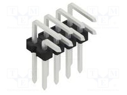 Connector: pin strips; pin header; male; PIN: 8; 2.54mm; THT; 2x4