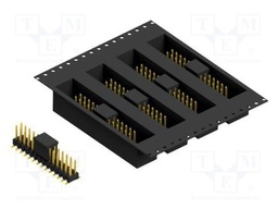 Connector: pin strips; pin header; male; PIN: 28; 2.54mm; SMT; 2x14