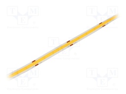 COB LED tape; white neutral; 8mm; white PCB; IP20; 180°; 8W/m
