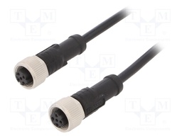 Cable: for sensors/automation; PIN: 4; M12-M12; D code-Ethernet
