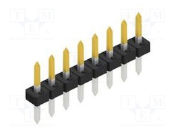Connector: pin strips; pin header; male; PIN: 8; 2mm; THT; 1x8; 100V