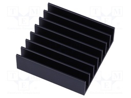 Heatsink: extruded; grilled; BGA; black; L: 35mm; W: 35mm; H: 11.4mm