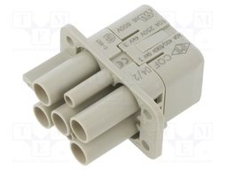 Connector: HDC; contact insert; female; CQ; PIN: 4; 4+PE; size 32.13