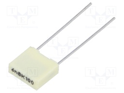 Capacitor: polyester; 6.8nF; 63VAC; 100VDC; Pitch: 5mm; ±10%