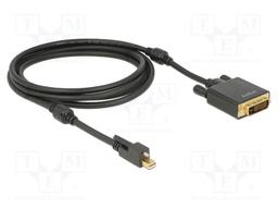 Cable; DVI-D (24+1) plug,mini DisplayPort plug; Len: 2m; black