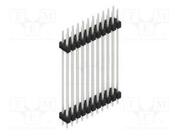 Connector: pin strips; pin header; male; PIN: 22; 2.54mm; THT; 2x11