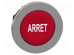 Switch: push-button; Stabl.pos: 1; 30mm; red; none; IP66; Ø30.5mm