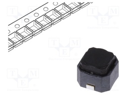 Microswitch TACT; SPST; Pos: 2; 0.05A/16VDC; SMT; 1.6N; 6x5.9x5mm