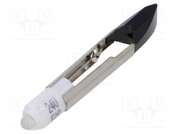 LED lamp; white; T6,8; 24VDC; 24VAC; No.of diodes: 1