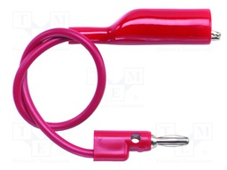 Test lead; 30VAC; 5A; Len: 0.6096m; red; Insulation: polypropylene