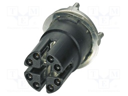 Connector: M12; contact insert; PIN: 8; 50V; straight; THR; X; 500mA