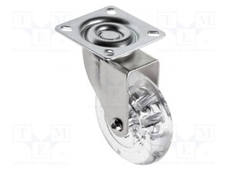 Furniture wheel; Ø: 75mm; without rest position