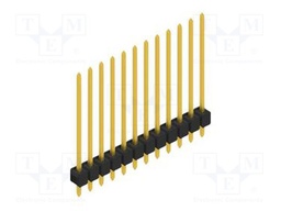 Connector: pin strips; pin header; male; PIN: 12; 2.54mm; THT; 1x12