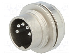 Connector: M16; male; for panel mounting,rear side nut; IP40