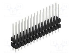 Connector: pin strips; pin header; male; PIN: 30; 2.54mm; THT; 2x15