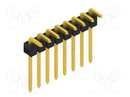 Connector: pin strips; pin header; male; PIN: 8; 2.54mm; THT; 1x8