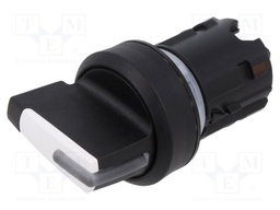 Switch: rotary; Stabl.pos: 1; 22mm; white; Illumin: none; Pos: 3