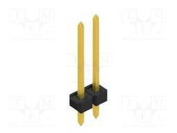 Connector: pin strips; pin header; male; PIN: 2; 2.54mm; THT; 1x2