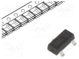 Transistor: N-MOSFET; unipolar; 20V; 0.9A; 0.35W; SOT23