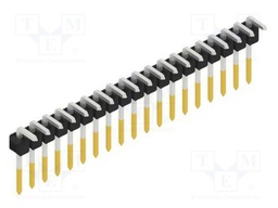 Connector: pin strips; pin header; male; PIN: 19; 2.54mm; THT; 1x19