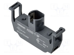Lamp socket; A22; 6VAC; Leads: press-fit terminals; 6VDC