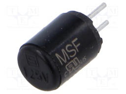 Fuse: fuse; quick blow; 0.5A; 125VAC; MSF 125