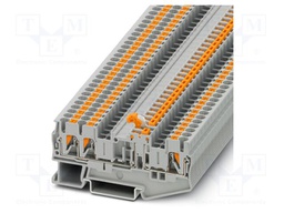 Splice terminal: rail; PT; 16A; 400V; push-in; PA; L: 35.2mm; W: 5.2mm