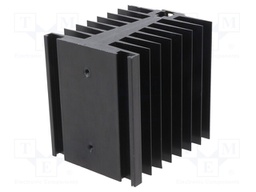 Heatsink: extruded; for one phase solid state relays; black