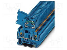 Splice terminal: rail; 6.3A; 24V; push-in; PA; L: 63.4mm; 0.2÷6mm2