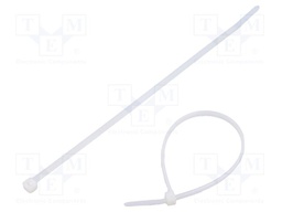 Cable tie; L: 198mm; W: 3.5mm; polyamide; 135N; natural; Ømax: 50mm