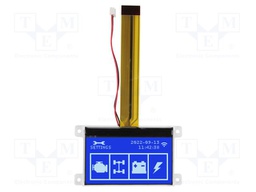 Display: LCD; 128x64; STN Negative; blue; 89.7x49.8x6mm; LED; 3.3V