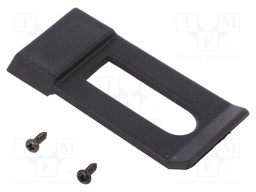 Suspension for enclosure; ABS; 60.5x28.5x5.5mm; Colour: black