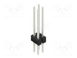 Connector: pin strips; pin header; male; PIN: 4; 2.54mm; THT; 2x2