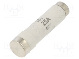 Fuse: fuse; quick blow; 25A; 500VAC; 500VDC; ceramic; DI; D