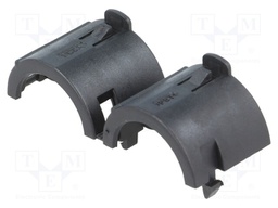 Fuse acces: tube retainer; Colour: black; Mat: PBT