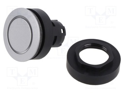 Switch: push-button; 22mm; silver; yes; IP65; flat; Pos: 2; Ø22.3mm