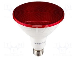 LED lamp; red; E27; 220÷240VAC; 1300lm; 100°; 95W; IP20