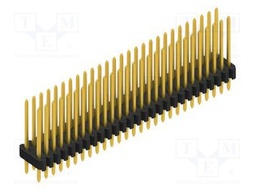 Connector: pin strips; pin header; male; PIN: 54; 1.27mm; THT; 2x27